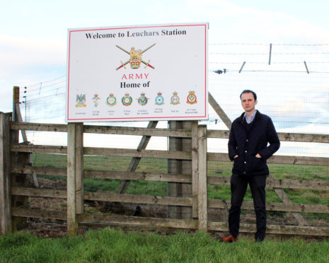 Stephen Gethins MP pictured at Leuchars Station.