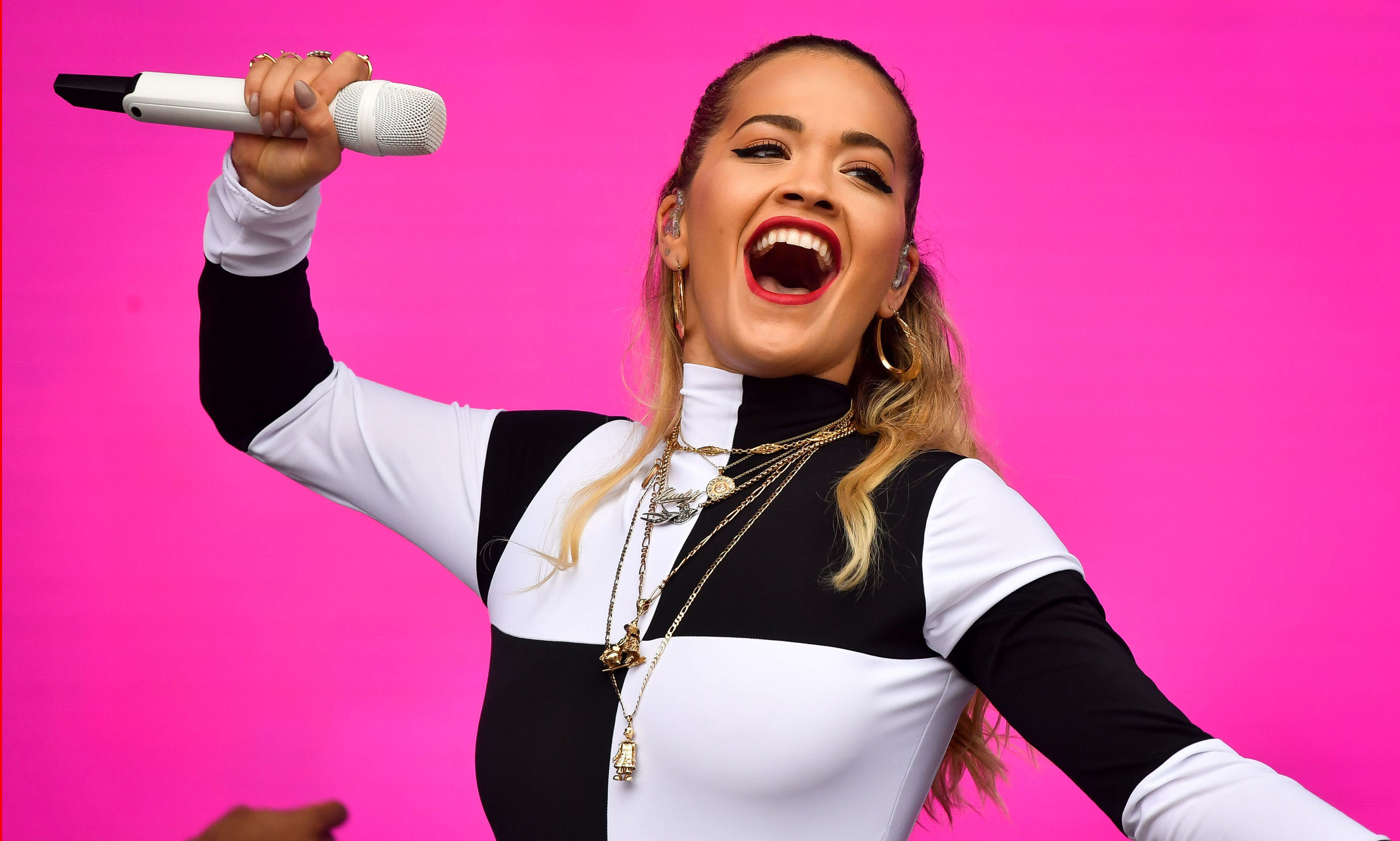 Rita Ora performs during the second day of BBC Radio 1's Biggest Weekend.