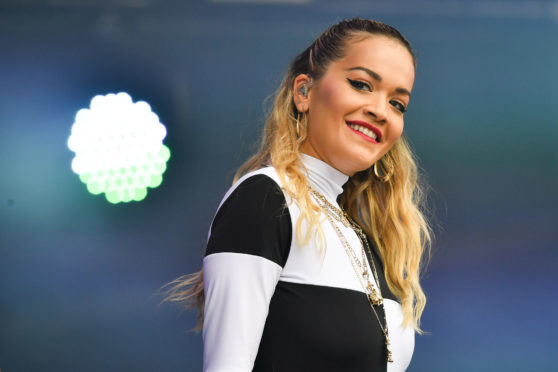 Rita Ora performs during the second day of BBC Radio 1's Biggest Weekend at Singleton Park, Swansea.