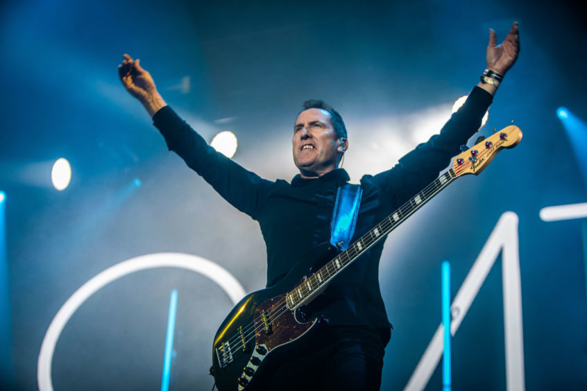 OMD (Andy McCluskey) performing at Rewind.