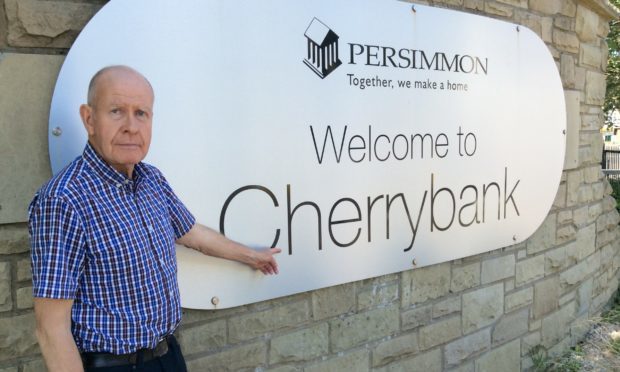 Councullor Willie Wilson at the Cherrybank site