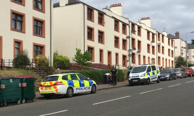 Police presence at Provost Road.