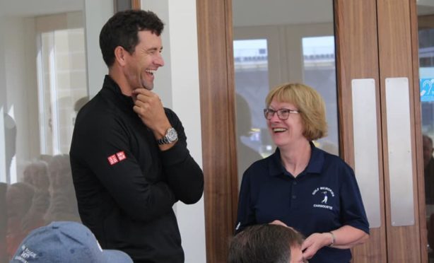 Adam Scott and Lorraine Young of Carnoustie Golf Memories