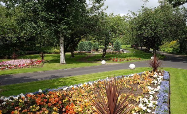 Letham Glen is a popular walking and play area.