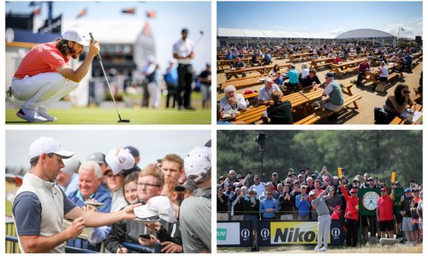Big crowds showed up for the fourth day of practice at the Open ahead of the competition kicking off on Thursday.