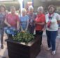 The volunteers with the planters.