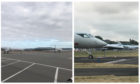 Some of the arrivals at Dundee Airport.