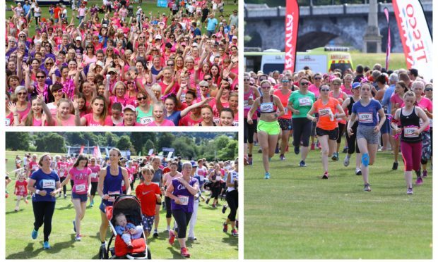 The 2018 Race for Life at North Inch, Perth.