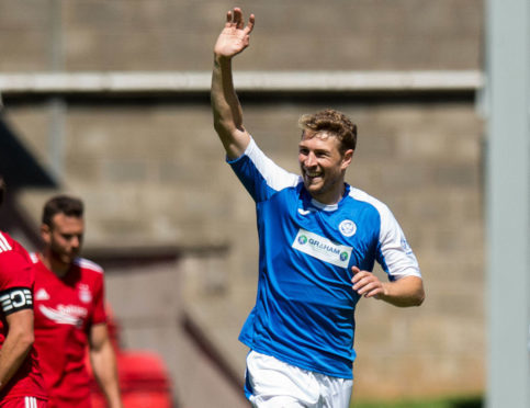 David Wotherspoon celebrates his goal.