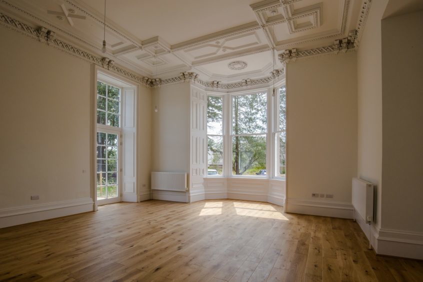 These photos show inside the ground floor apartment which is up for sale