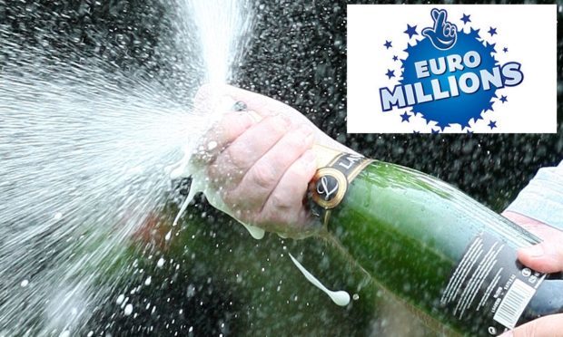 The champagne will be flowing in Angus as a result of the massive lottery win.