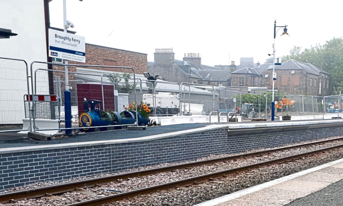 A Network Rail spokesperson said: “Taking the platform area in front of the station building out of use was part of the plan for the work at Broughty Ferry. As it is a listed building we are not able to raise the height of the platform without changing the look of the building so that section has been left unaltered.”