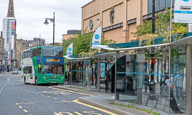 The number 10 bus arriving at the City Centre had to be cancelled.