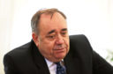 Alex Salmond during a press conference regarding the sexual harassment allegations made against him, which he denies.