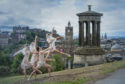 Members of Ballet Ireland during a photocall on Edinburgh's Calton Hill before taking part in the Edinburgh Festival 2018. You'd maybe need to be as flexible as them to cope with the last train home.....