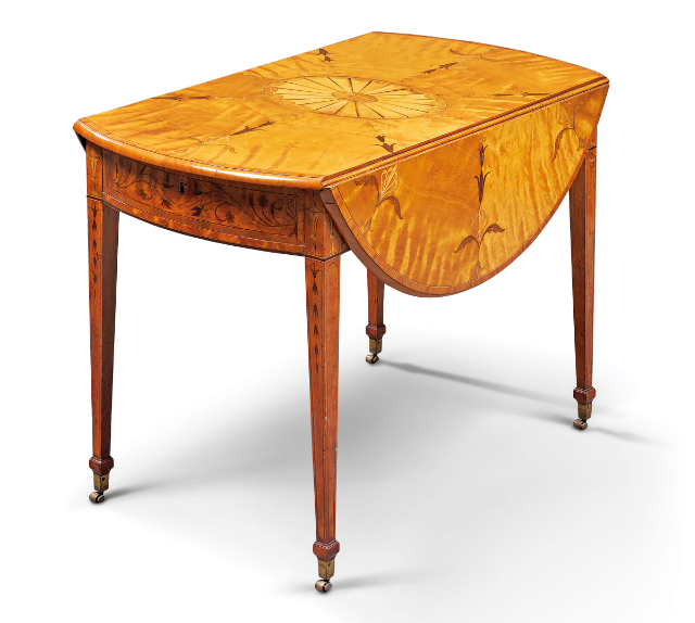 The 18th Century Pembroke table, which fetched £7500.