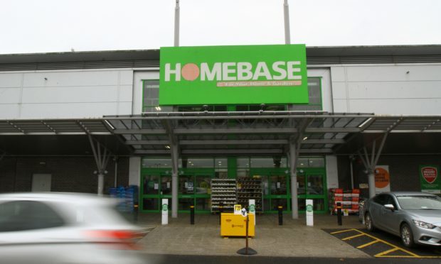 The Homebase store at the Kingsway West Retail Park in Dundee.