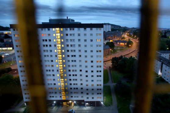 The woman was seen on Kirk Street which is near Elders Court, pictured.