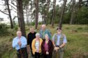 Members of the Dronley Wood Community Group, from left, Roderick Stewart, Scott McDermott, Shiona Baird, Gary Stewart, Linda Cochrane and Ian Wilson.