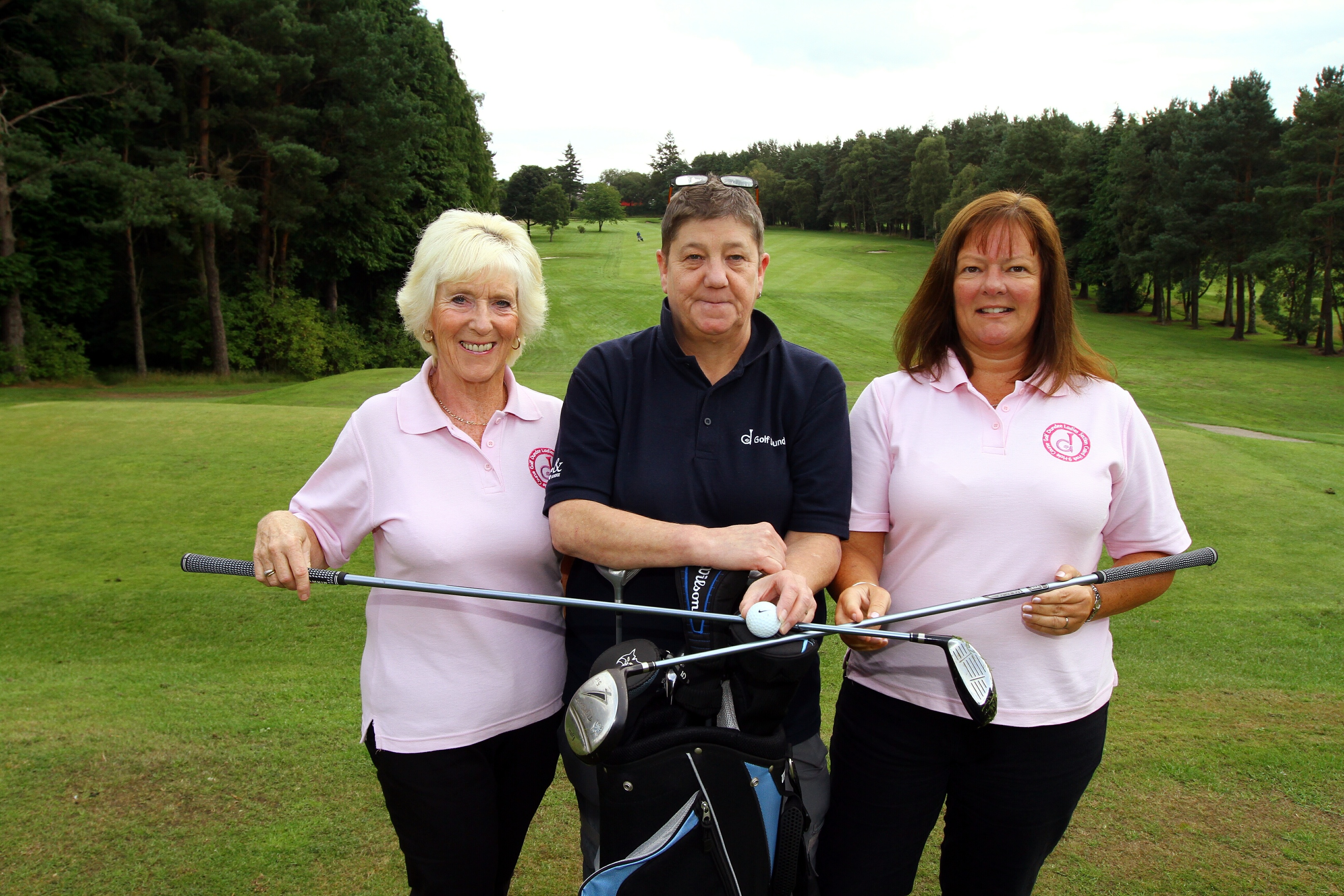 Elaine Heron, Elaine Hendry & Jane Menzies  of "Golf Dundee Ladies".