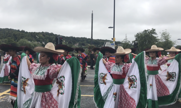 Performers from Mexico took part in this year's City of Perth Salute.