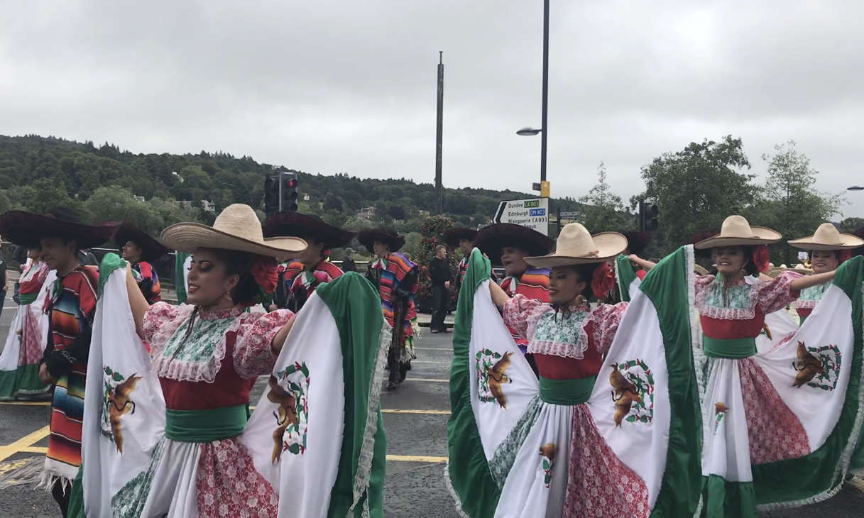 Performers from Mexico took part in this year's City of Perth Salute.