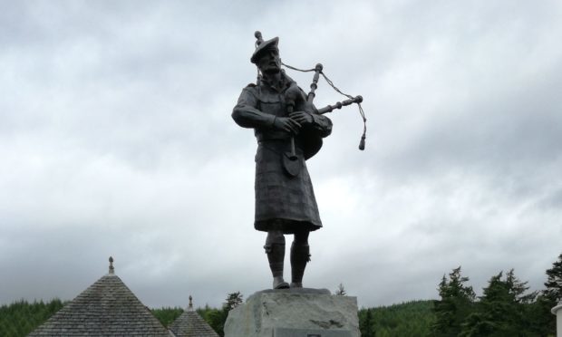 The statue in Bruar to commemorate the 51st Highland Division.