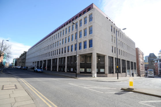 The BT building on West Bell Street, Dundee.