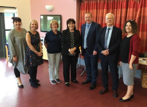 Councillor Julie Bell, Jillian Richmond, Lorraine Young, Jeanne Freeman, George Bowie, Carol Brunton