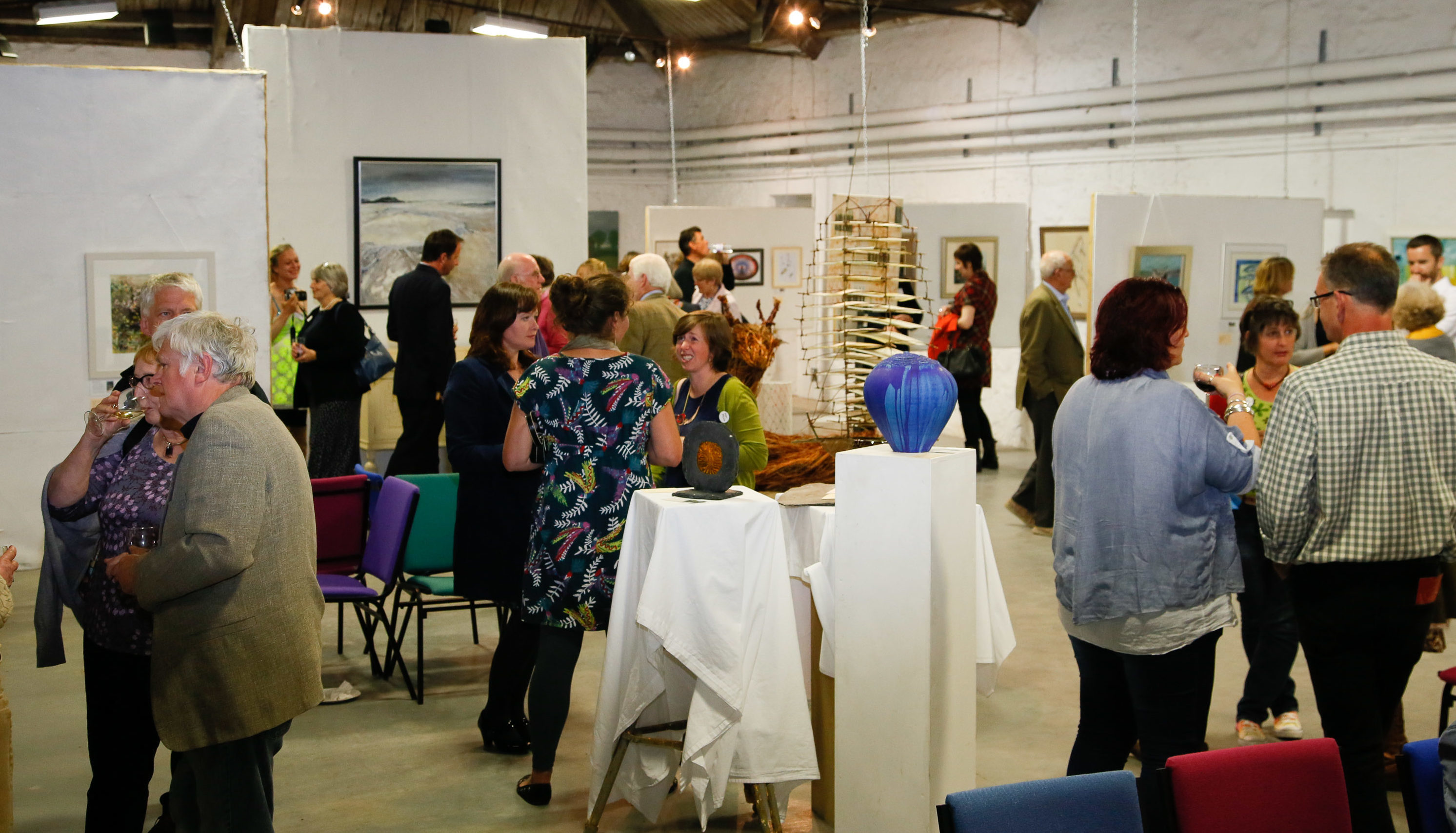 Launch night at a previous Perthshire Open Studios
