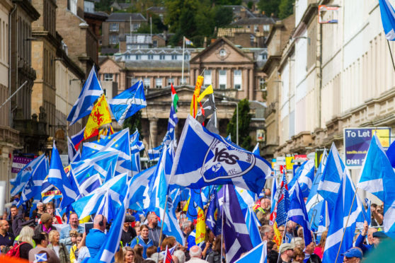 Thousands took to the streets of Dundee for a pro-independence march.