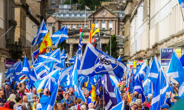Thousands took to the streets of Dundee for a pro-independence march last year.