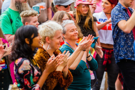The first Perthshire Pride event in August 2018.