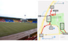 McDiarmid Park and the police traffic plan.