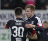 Local heroes - Craig Wighton and Cammy Kerr.
