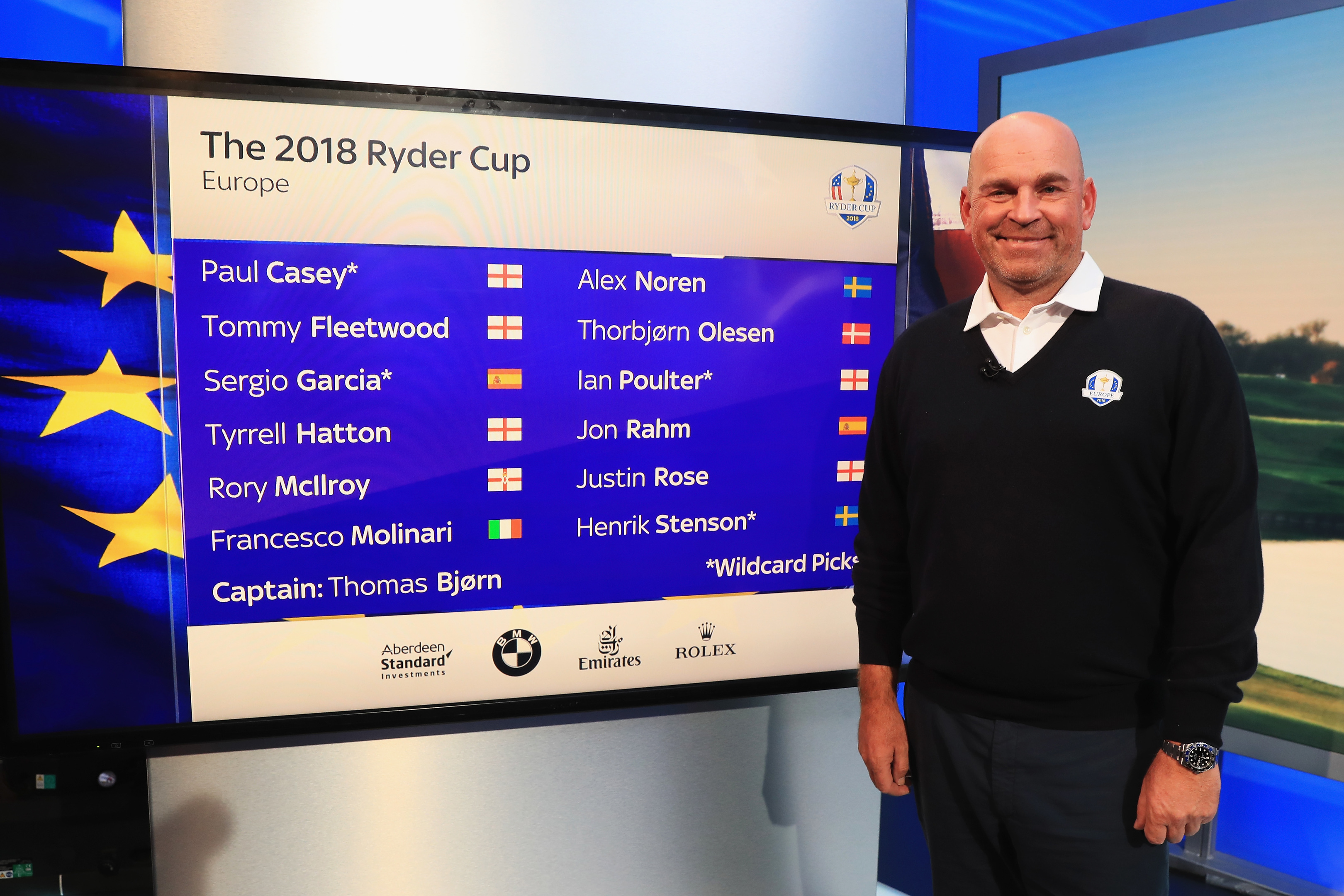 Thomas Bjorn has completed his Ryder Cup team for Paris.
