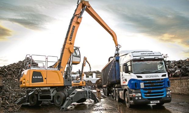 John Lawrie recorded its highest ever annual tonnage of scrap metal last year.