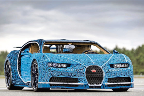Undated Handout Photo of the Bugatti Chiron replica made out of Lego. See PA Feature MOTORING News. Picture credit should read: Handout/PA. WARNING: This picture must only be used to accompany PA Feature MOTORING News.