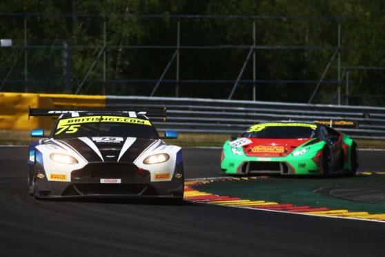 Jonny Adam in the 2018 Optimum Motorsport Aston Martin Vantage