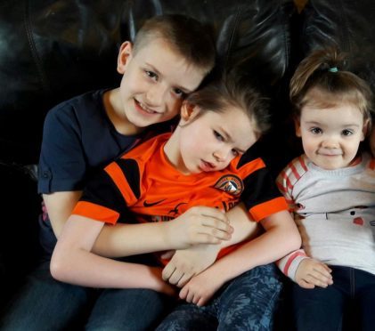 Allan is a carer for three children: Ronald Sinclair aged 11, Megan Sinclair, aged nine and Poppy Petrie, aged four.