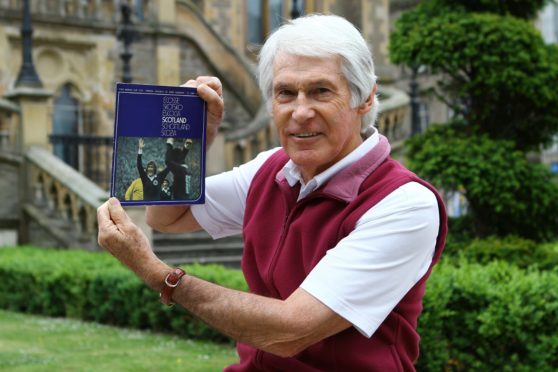 Donald Ford with one of his pieces of memorabilia from the 1974 World Cup.