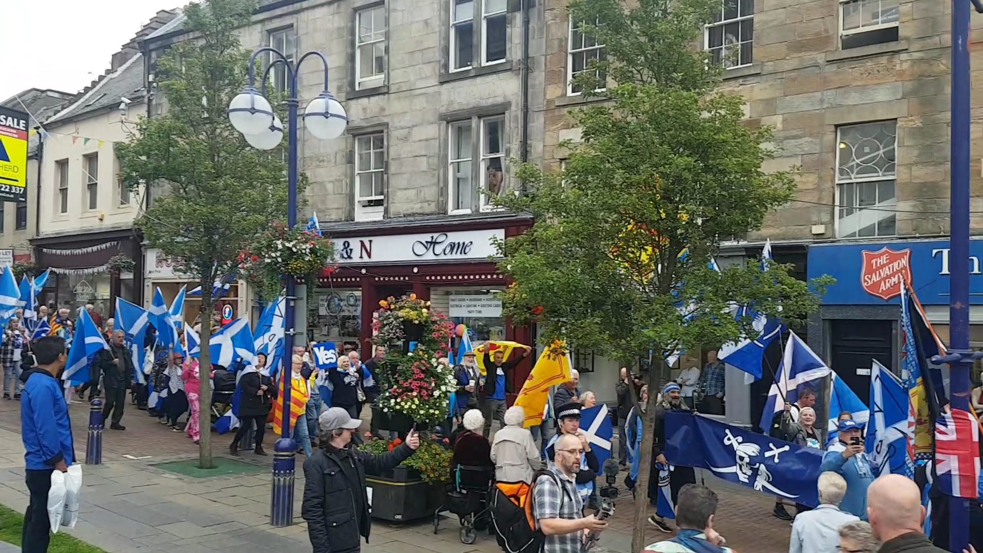 Independence march in Dunfermline on September 1.