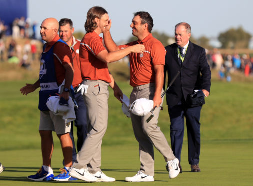 Tommy Fleetwood and Francesco Molinari have gone 4-0 as a partnership in the Ryder Cup.