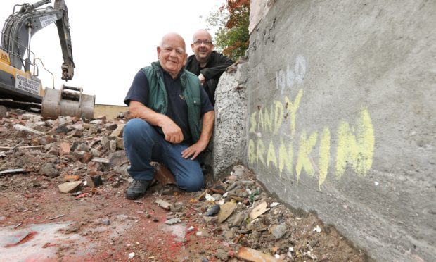 Sandy Brankin and son Derek.