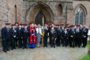 Angus Branch members who attended the service