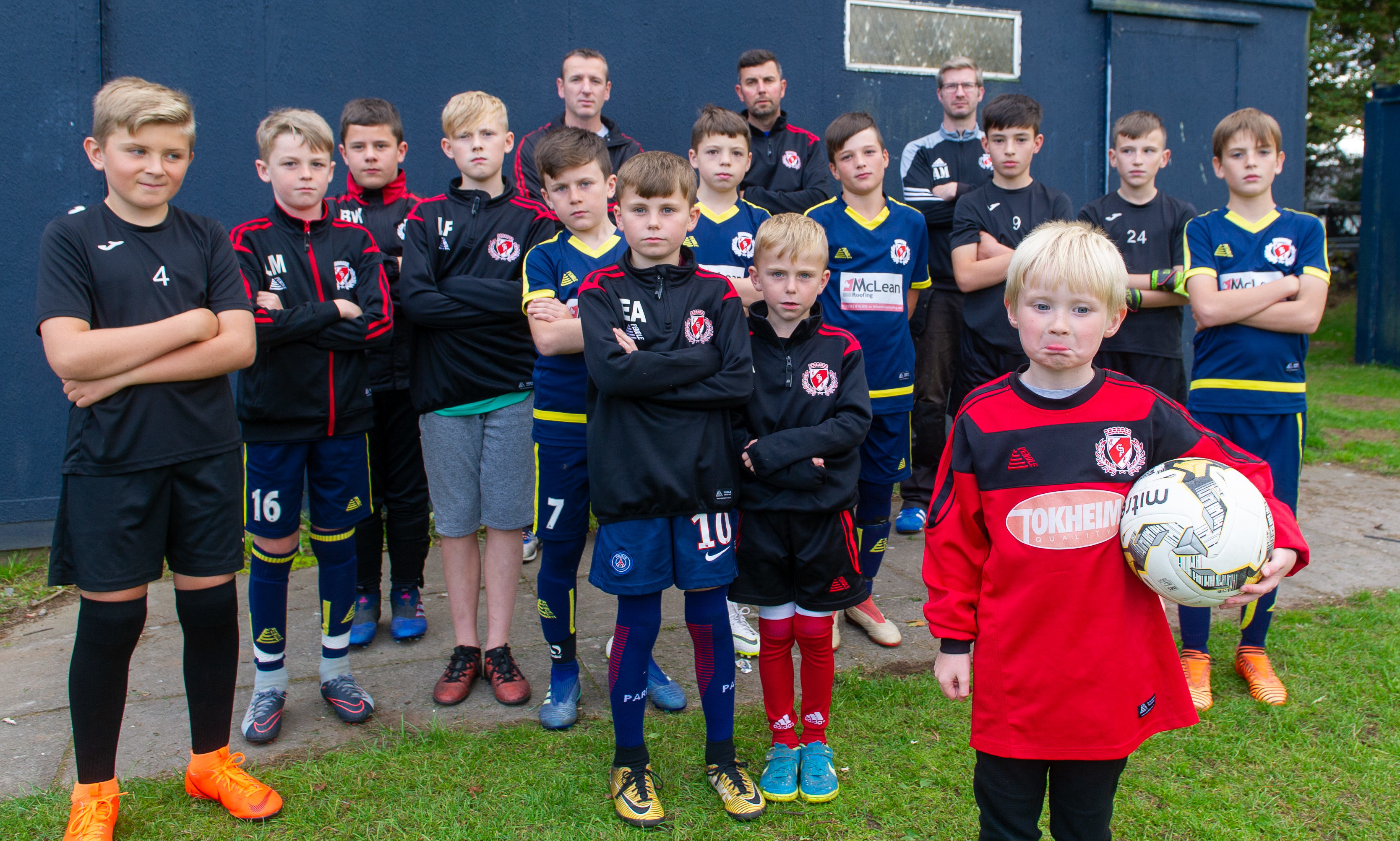 The young Carnoustie Panmure footballers were left shocked after thieves broke into their changing rooms