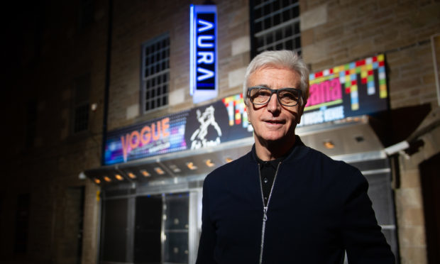 Tony Cochrane outside his new nightclub, Aura.