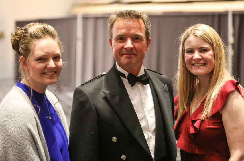 Successful bidders Sarah Scorgie, John Forster and Lynsey Gilbert who won two of the penguins (Penguin Street and Scotland's Sunniest City).