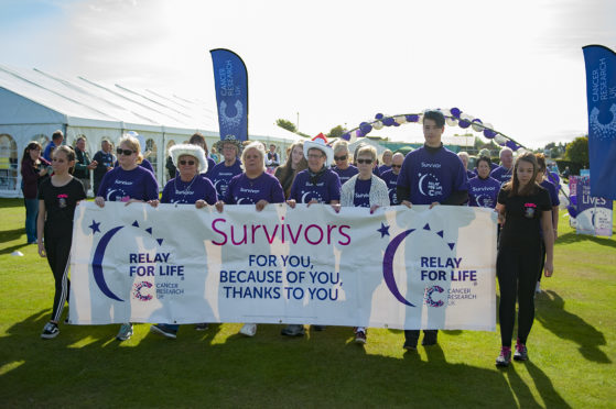 The survivors' lap of honour took place in Angus sunshine