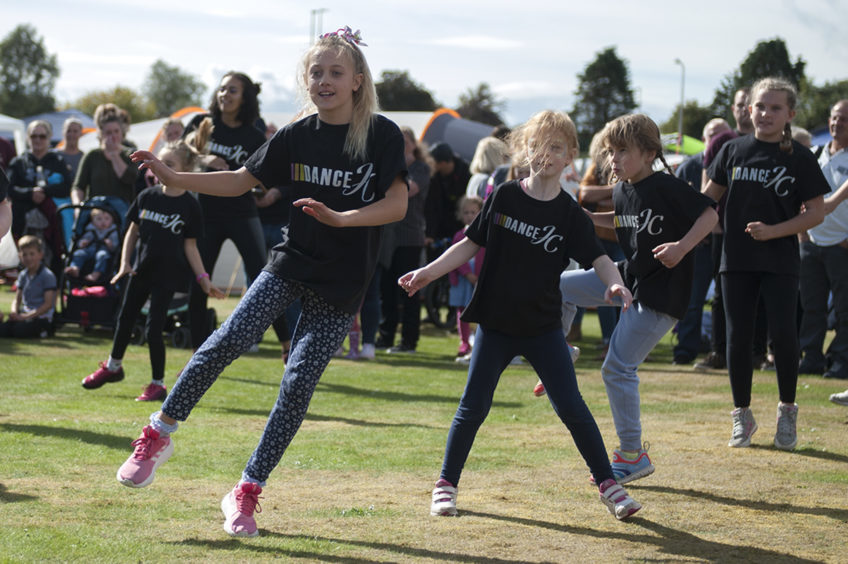 Young dancers were among those who put on a display at the Relay